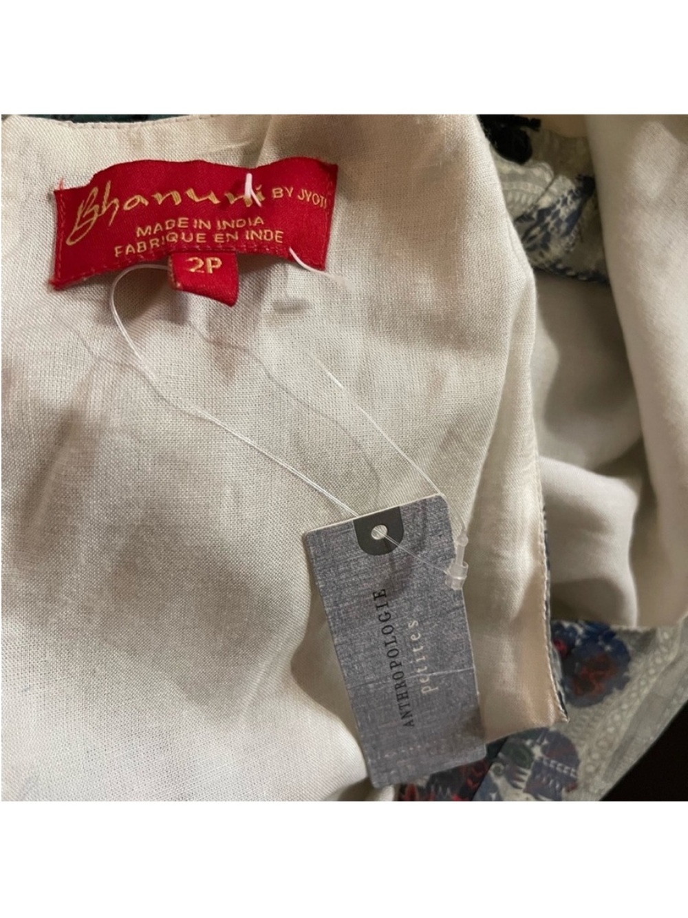 ANTHROPOLOGIE Bhanuni by Jyoti Madera Maxi Dress Sleeveless Floral size 2P - Picture 2 of 16